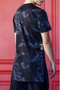 Latein Tanz T-Shirt für Herren Marke Grand Prix clothes modell LCT01xx Smoky Grey