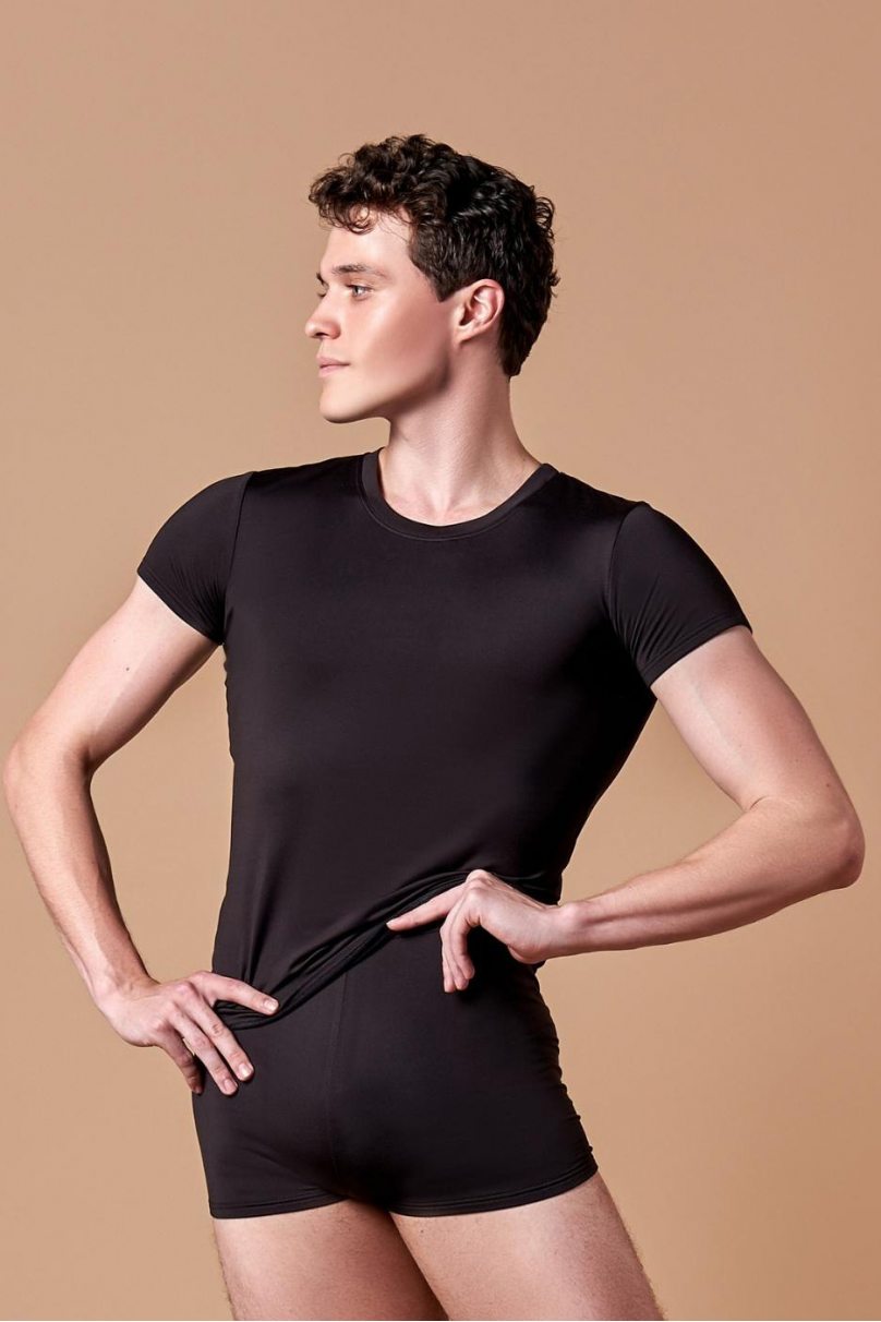 Mens latin dance T-shirt by Grand Prix clothes style B2T61xx/Black