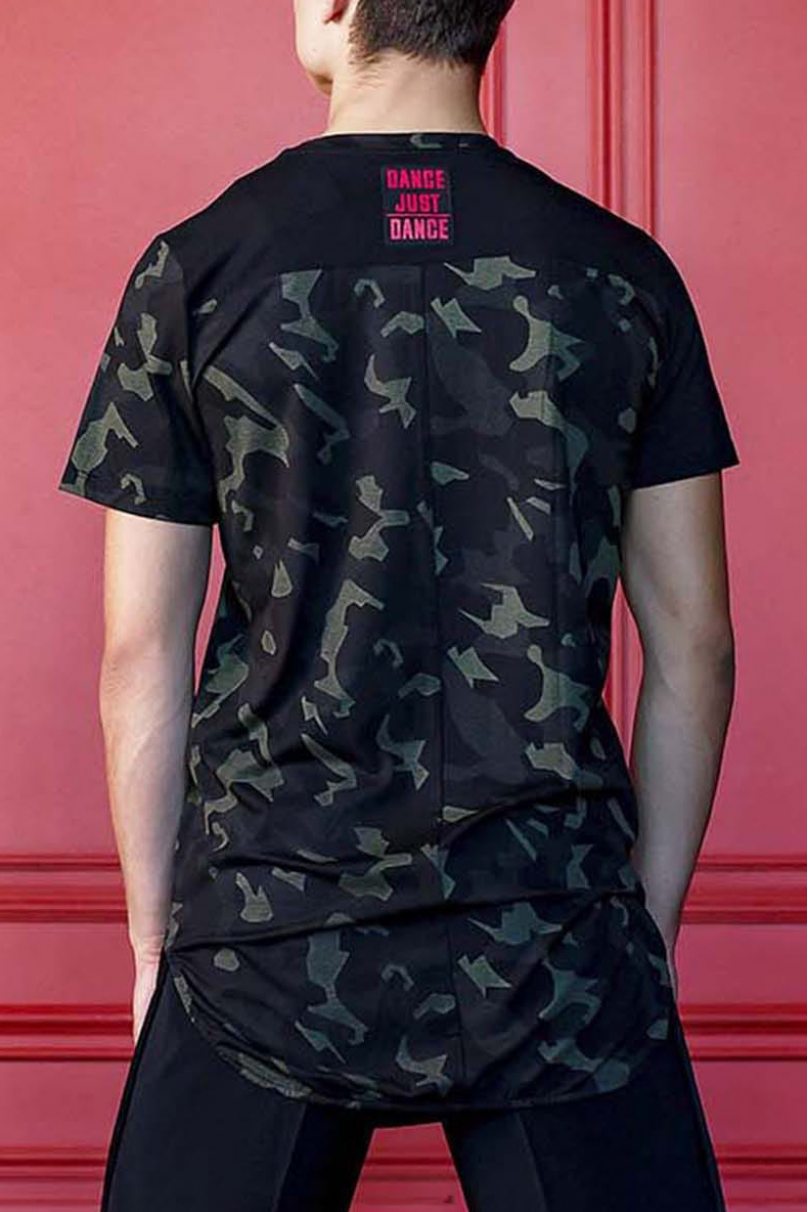 Mens latin dance T-shirt by Grand Prix clothes style LCT02xx Military Khaki