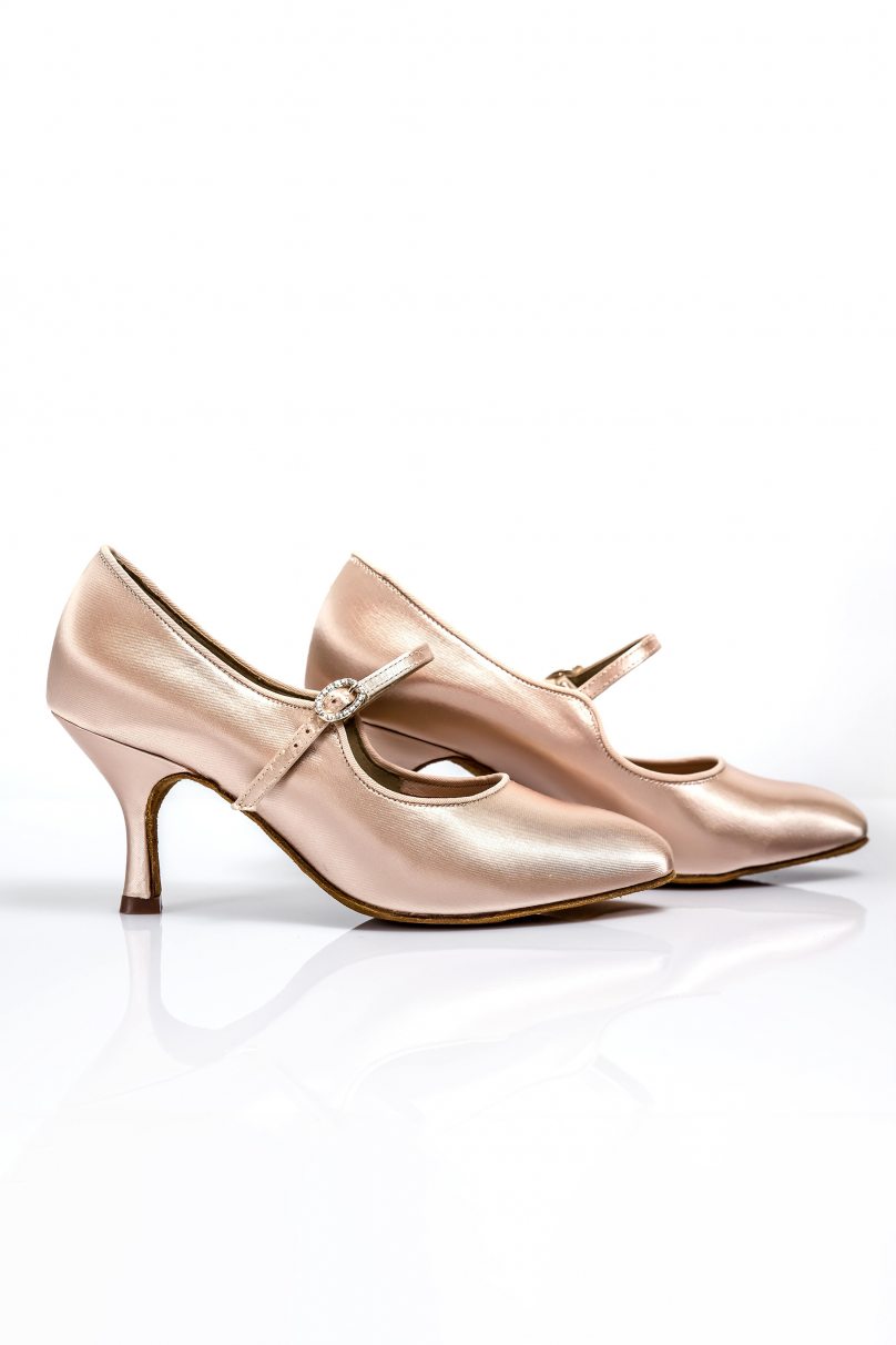 Ladies ballroom dance shoes by Grand Prix style LSTN1370 Tan