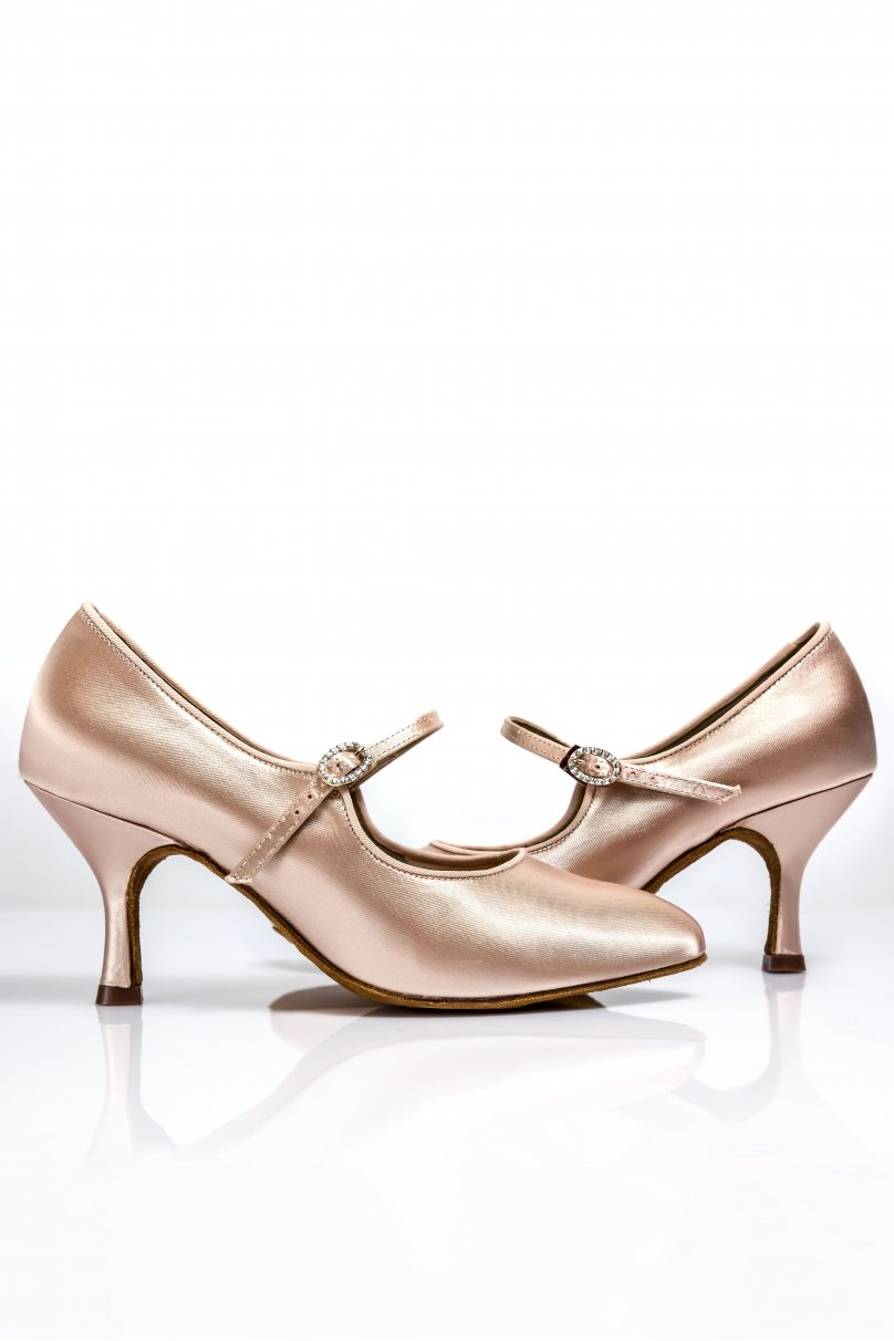 Ladies ballroom dance shoes by Grand Prix style LSTN1370 Tan