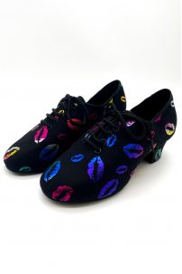 Жіночі тренувальні туфлі для бальних танців від бренду Grand Prix модель PRRNT3B Rainbow Lips