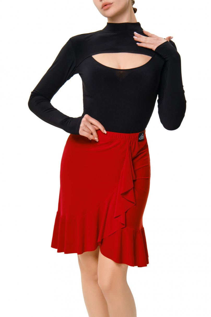 Tanzröcke Latein Marke J.E.M. modell Skirt FLOUNCE Red S-6-1