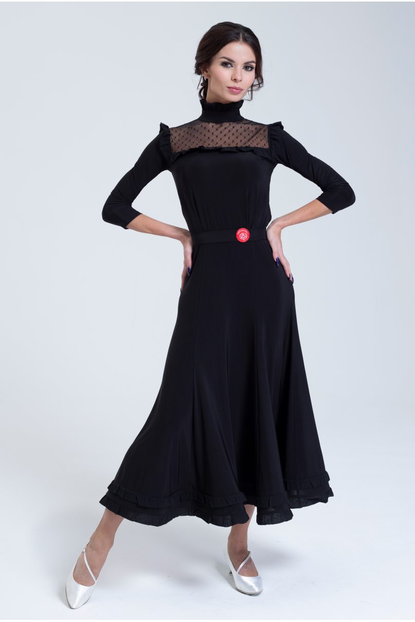 Ballroom Dance Dress by PRIMABELLA style Платье RITRY BLACK