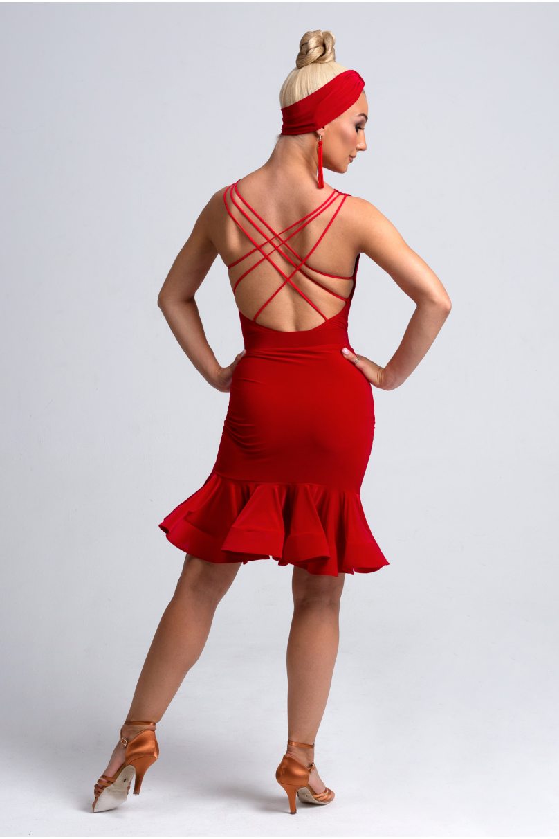 Купальник для танцев от бренда PRIMABELLA модель Боди IDEAL RED