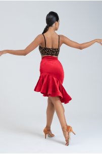 Latin dance skirt by PRIMABELLA model Юбка LUSH RED