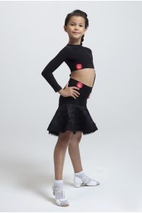 Ballroom latin dance skirt for girls by PRIMABELLA style Юбка RANGOS KID