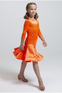 Ballroom dance competition dress for girls by PRIMABELLA product ID Dress ORANGIA KID