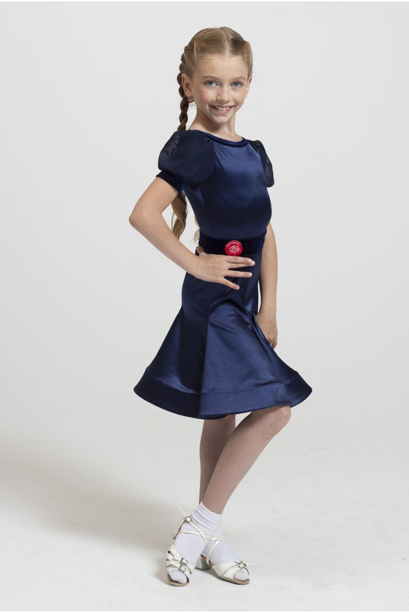 Ballroom dance competition dress for girls by PRIMABELLA product ID Платье PLAINE KID