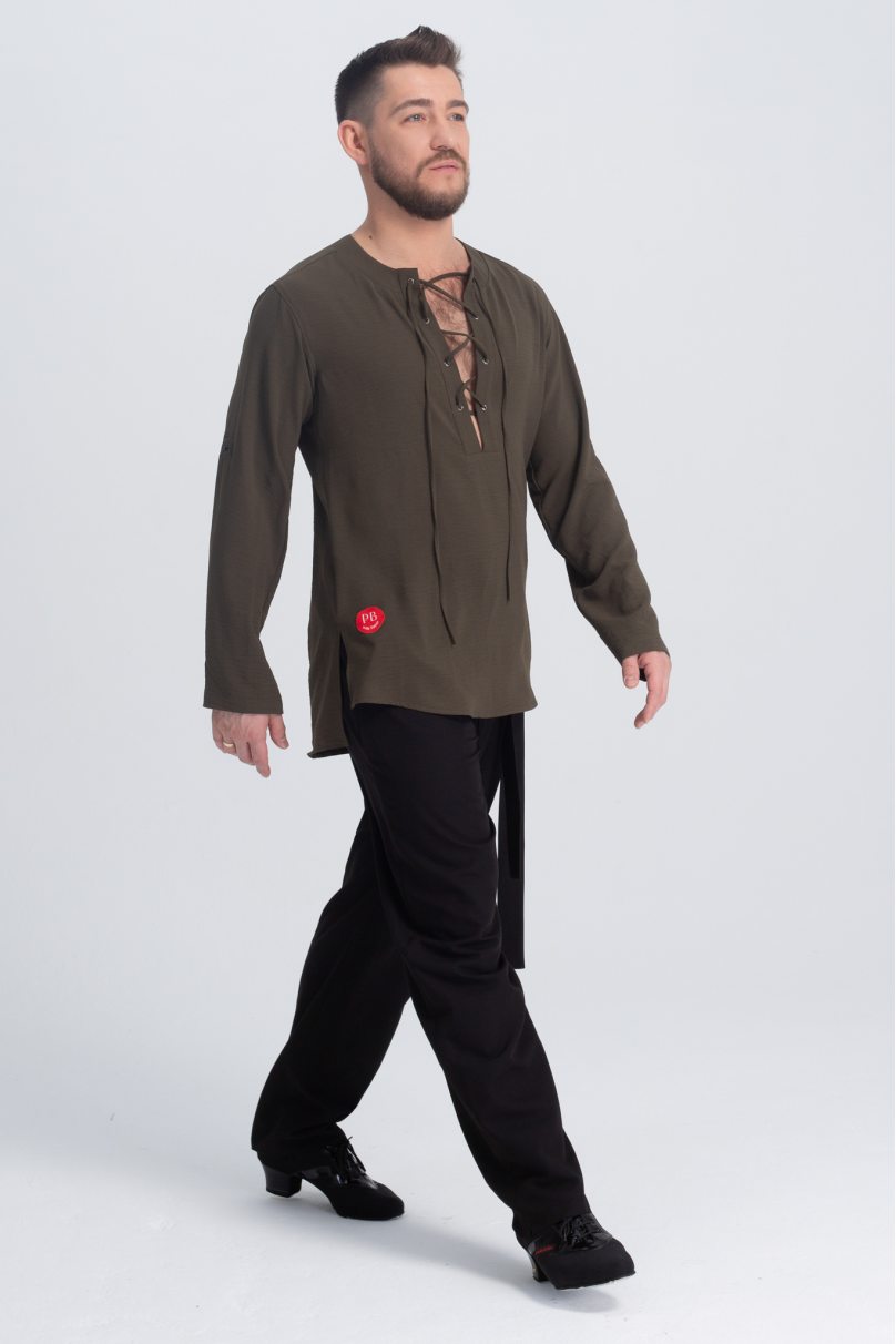 Мужская рубашка для бальных танцев латина от бренда PRIMABELLA модель Рубашка CORDONES HACQUI