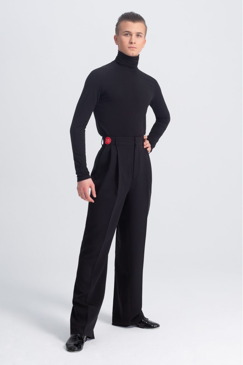 Чоловічі штани для бальних танців стандарт від бренду PRIMABELLA модель Брюки FOLD BLACK