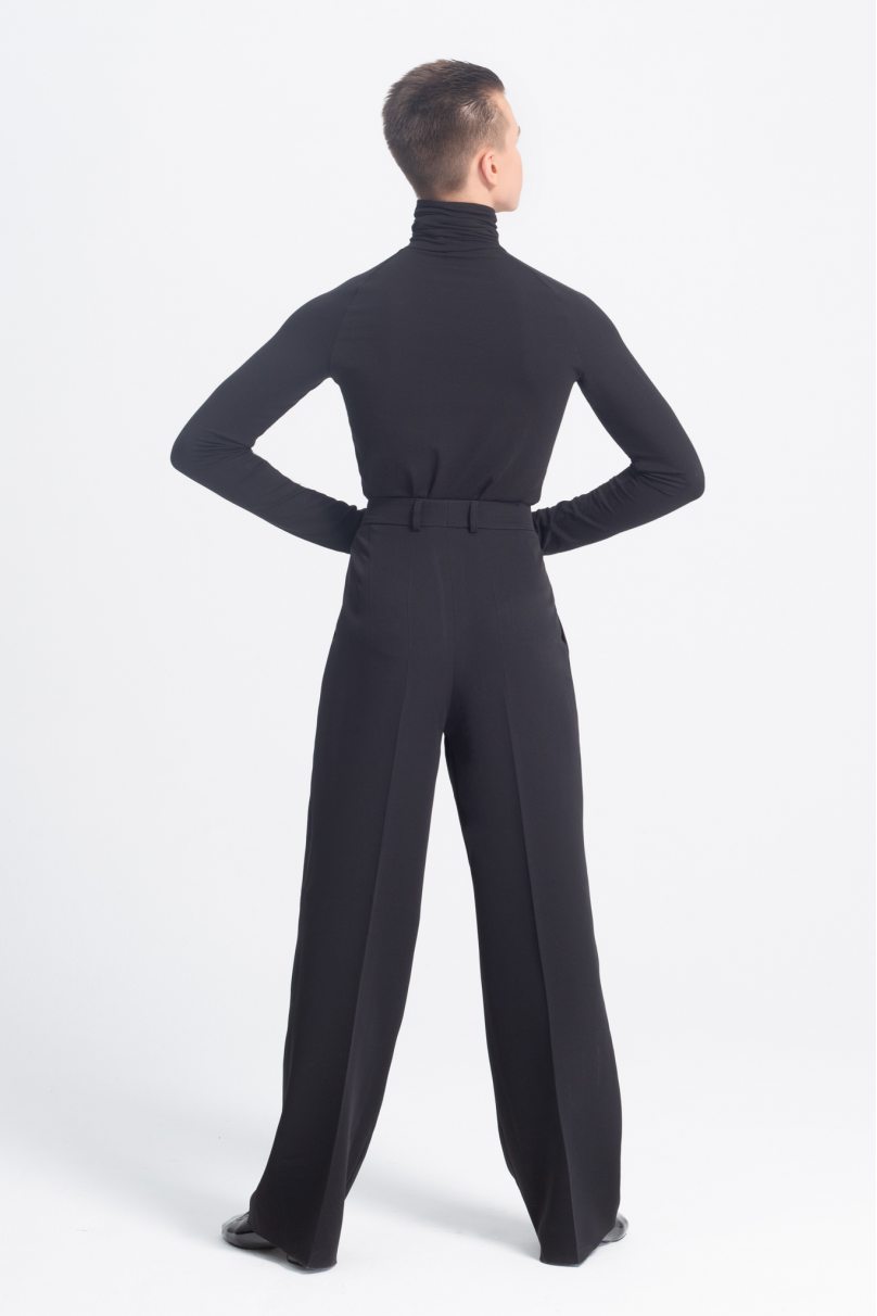 Мужские брюки для бальных танцев стандарт от бренда PRIMABELLA модель Брюки FOLD BLACK