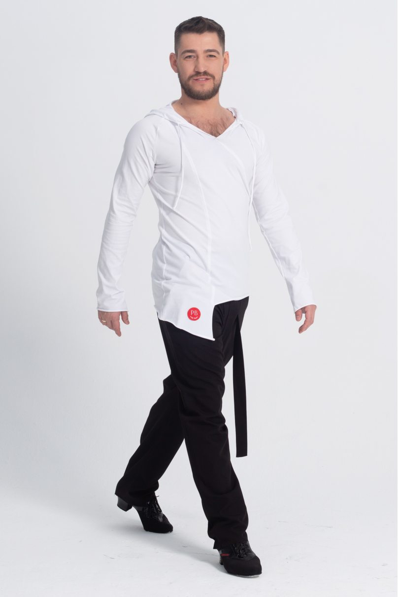 Latein Tanzhemd für Herren Marke PRIMABELLA modell Джемпер CHIUSO BIANCO