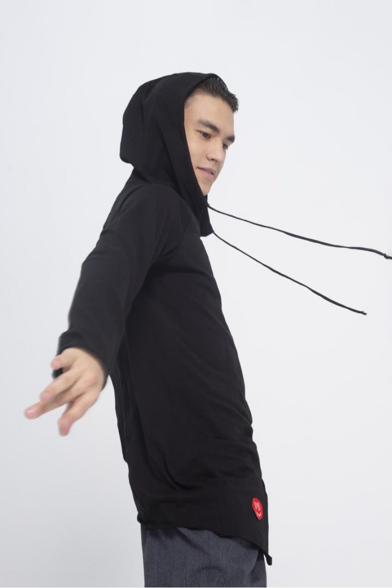 Чоловіча сорочка для бальних танців латина від бренду PRIMABELLA модель Джемпер Chiuso Nero