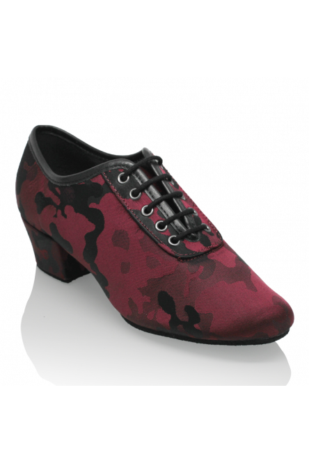 Style 415  Solstice Red Camouflage Fabric Practice Dance Shoes