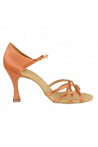 Ladies latin dance shoes by Ray Rose style 840XDTAN SATIN