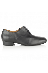 Style Ebony Black Leather Ballroom dance shoes
