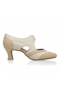 Style L112  Lorna Beige/Tan Leather Practice Dance Shoes