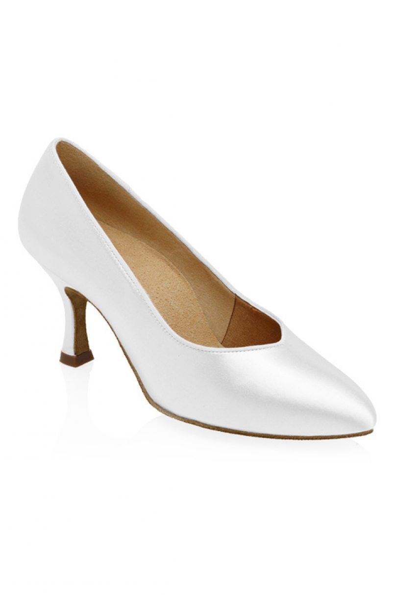 Жіночі туфлі для бальних танців стандарт від бренду Ray Rose модель 964A Claudia/White Satin