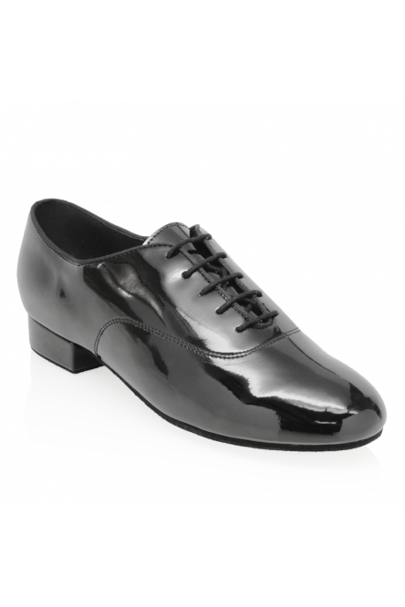 Style Pine Black Patent Ballroom dance shoes for Men