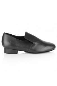 Style Willow Black Leather Ballroom dance shoes for Men