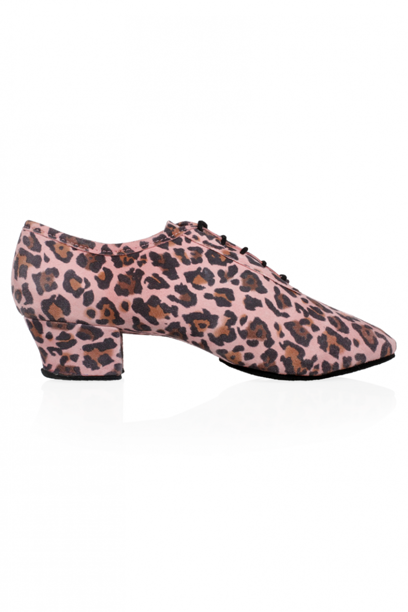 Жіночі тренувальні туфлі для бальних танців від бренду Ray Rose модель 415Solstice/Pink Leopard Print Leather