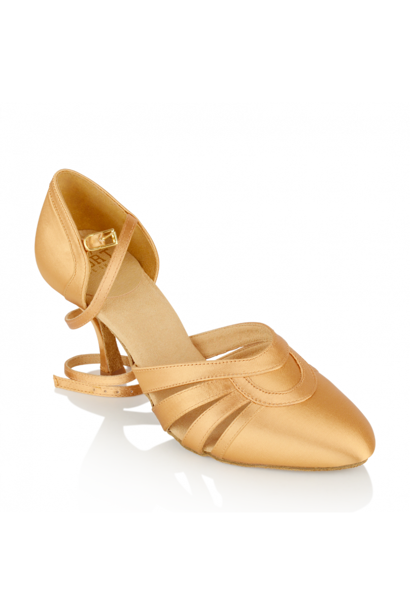 Ladies ballroom dance shoes by Ray Rose style 104AFLESH SATIN