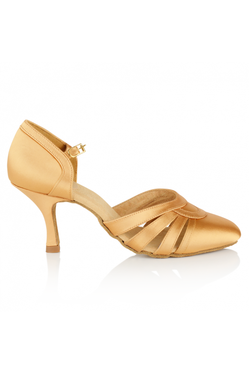 Ladies ballroom dance shoes by Ray Rose style 104AFLESH SATIN
