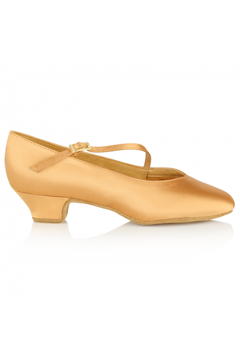 Ladies ballroom dance shoes by Ray Rose style 206FLESH SATIN