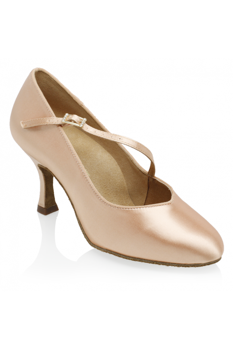 Ladies ballroom dance shoes by Ray Rose style 985LIGHT FLESH SATIN