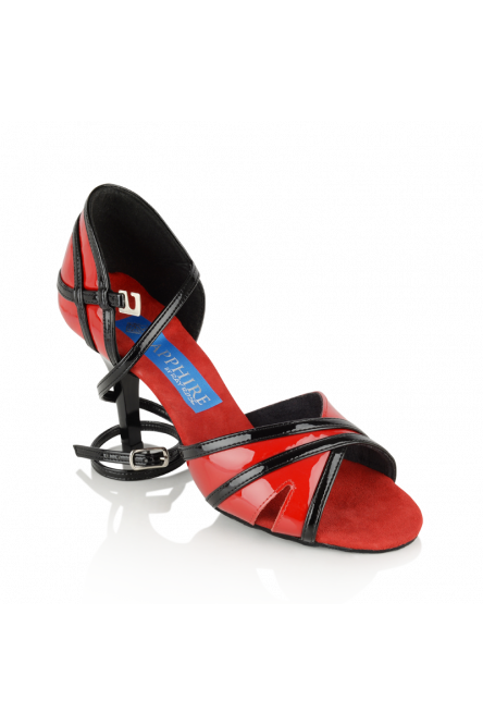 Aurora - Red/Black Patent Ladies Latin Dance Shoes