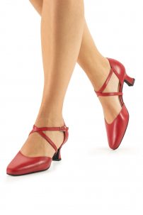Social dance shoes Werner Kern model Patty/Nappa red