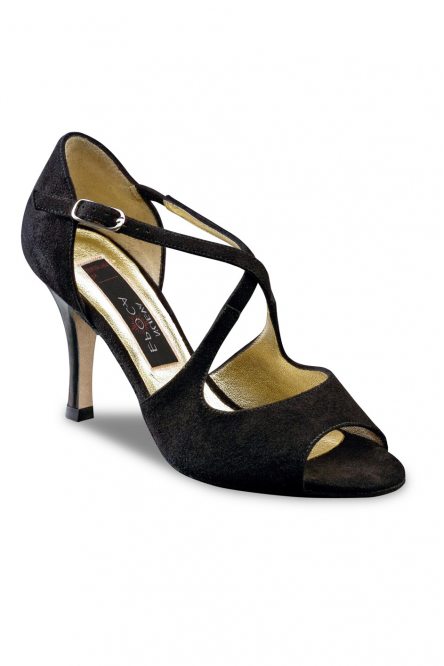 Женские туфли Martha LS/Suede/Patent leather black для аргентинского танго, сальсы, бачаты от Werner Kern