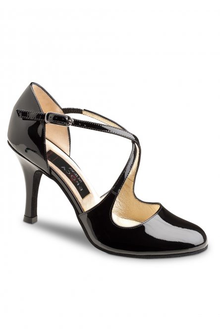 Женские танцевальные туфли для Аргентинского танго LUPE Patent leather black