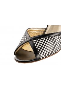 Social dance shoes Werner Kern model Simona LS/Nappa leather black/white