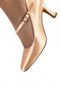 Ladies ballroom dance shoes by Werner Kern style Rita/Satin flesh