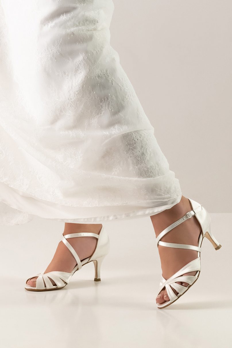 Bridal dance shoes for women Werner Kern model Paris LS/Satin white