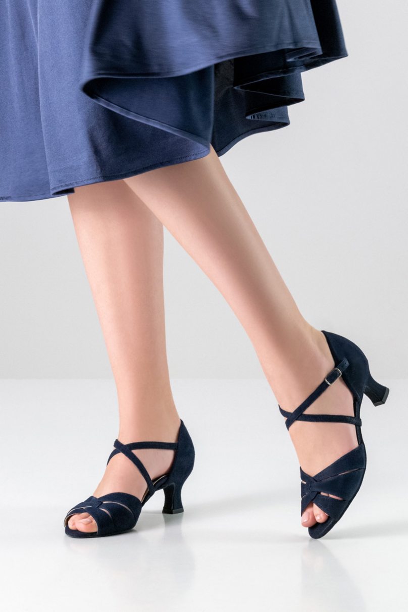 Туфлі для танців Werner Kern модель Ebony/Stella glitter blue
