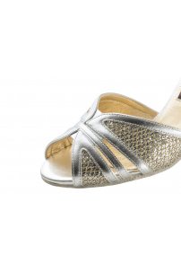 Туфли для танцев Werner Kern модель Pearl/Nappa leather/Brocade platin silver