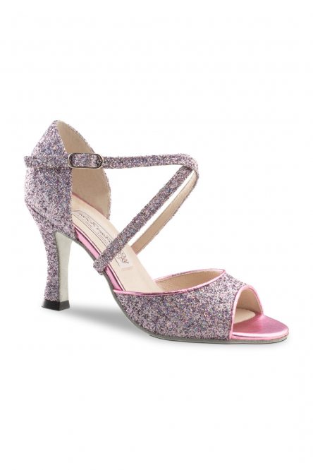 Women's Social Dance Shoes Alina Glitter multi rose