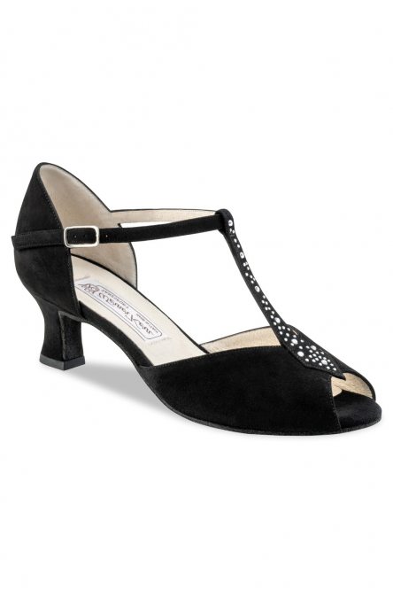 Social dance shoes Werner Kern model Claudia/Suede black