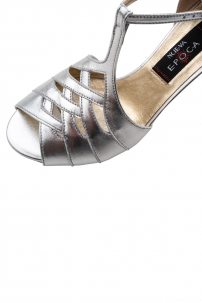 Social dance shoes Werner Kern model Caia/Nappa leather silver