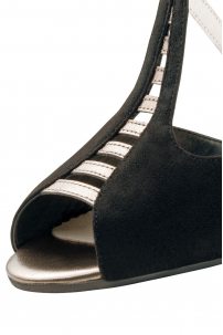 Social dance shoes Werner Kern model Holly/Suede black/Chevro antik