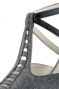 Туфли для танцев Werner Kern модель Holly/Brocade black-silver/Patent black