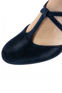 Social dance shoes Werner Kern model Jessie/Stella giltter blue
