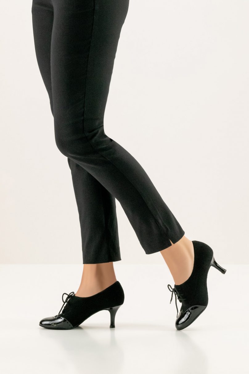 Туфлі для танців Werner Kern модель Karen/Suede/Patent leather black