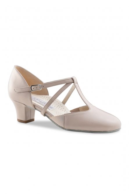 Social dance shoes Werner Kern model Naia/Nappa beige