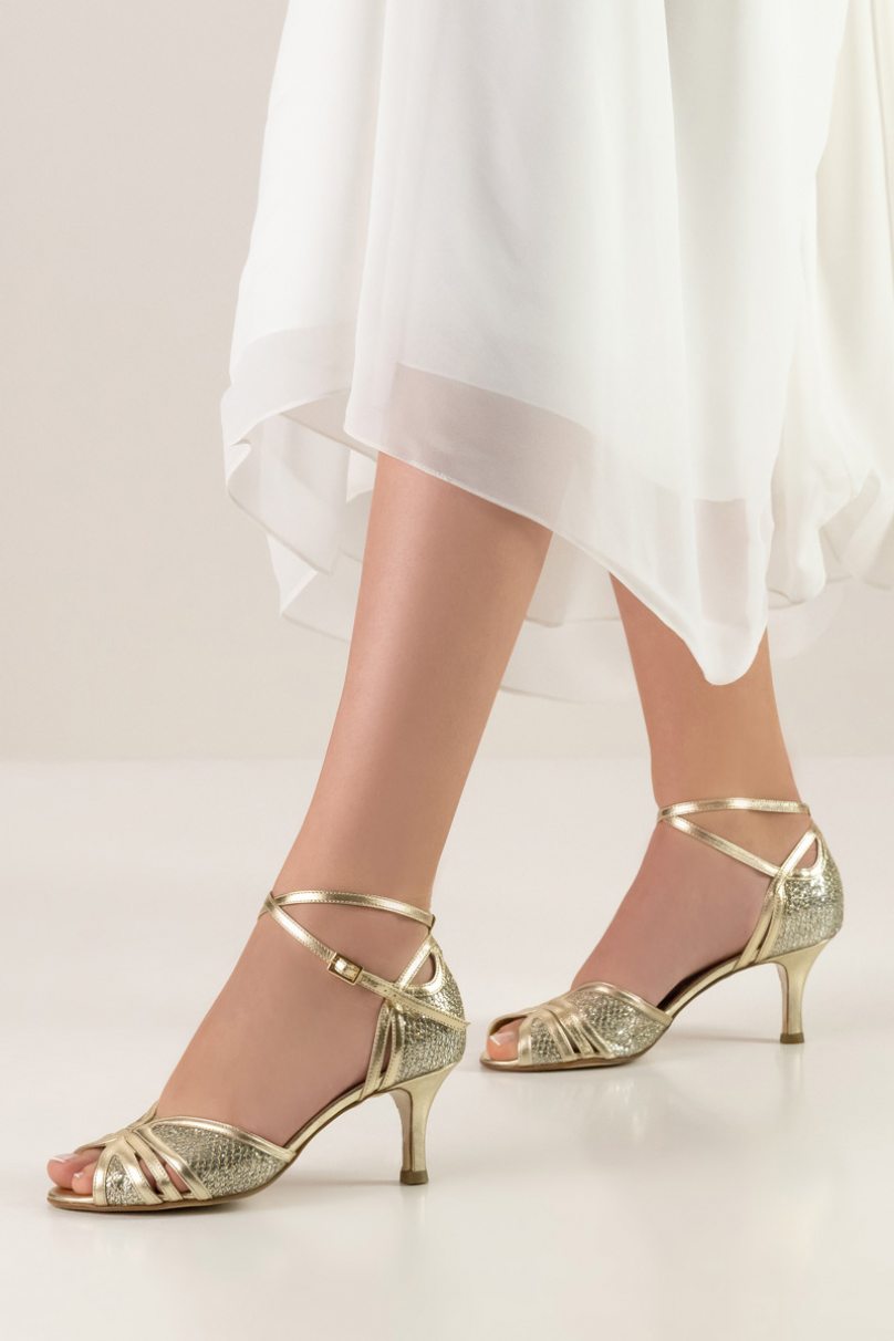 Туфлі жіночі Scarlet LS/Brocade platin для аргентинського танго, сальси, бачати від Werner Kern
