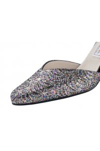 Social dance shoes Werner Kern model Betty/Brocade silver multi