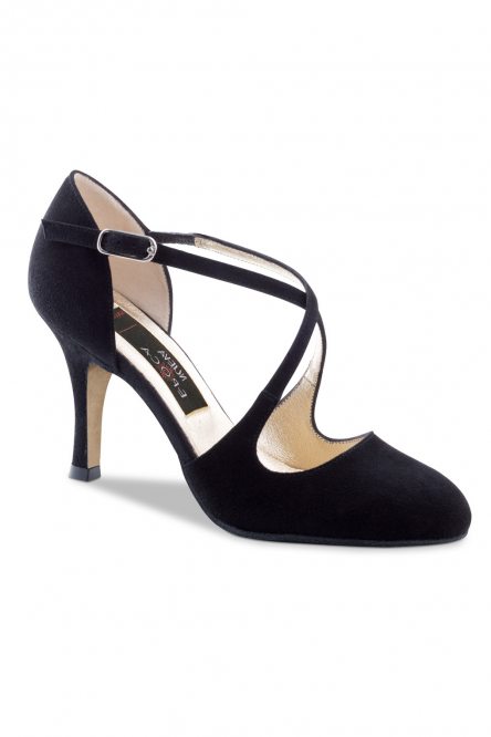 Social dance shoes Werner Kern model Tanja LS/Suede black
